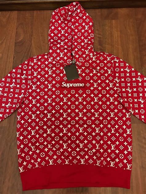 lv and supreme|supreme and louis vuitton hoodie.